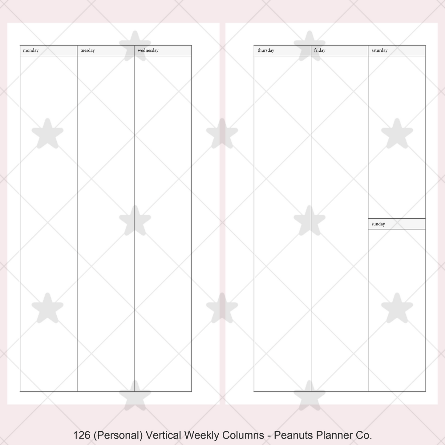 126: Vertical Weekly Columns Wo2P