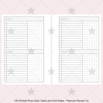 135: Daily Tasks & Grid Notes 2Do1P