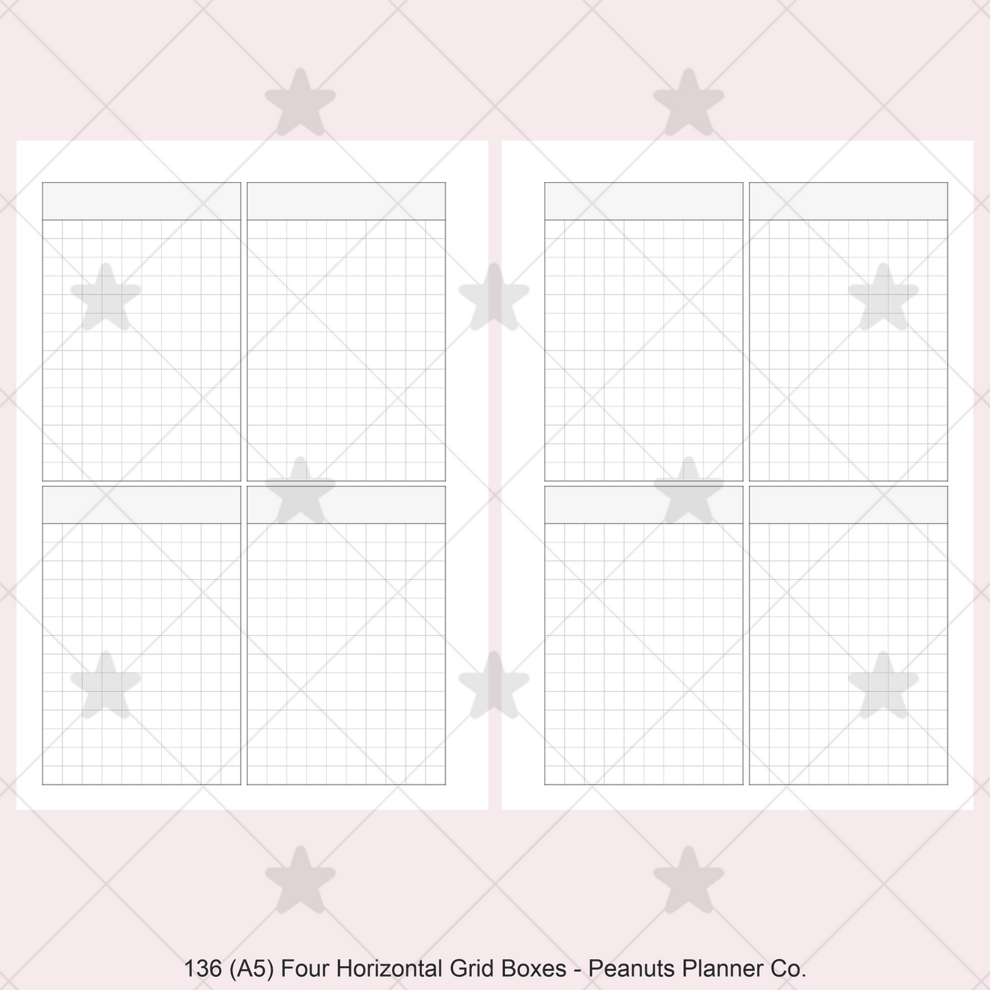 136: Four Vertical Grid Boxes