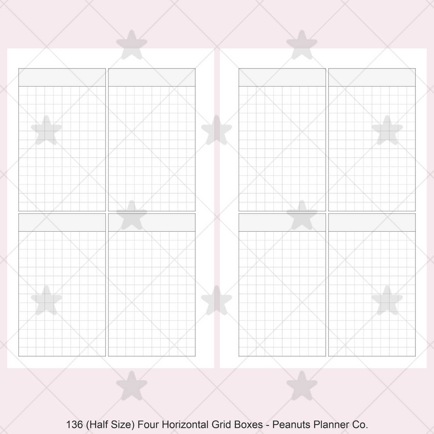 136: Four Vertical Grid Boxes