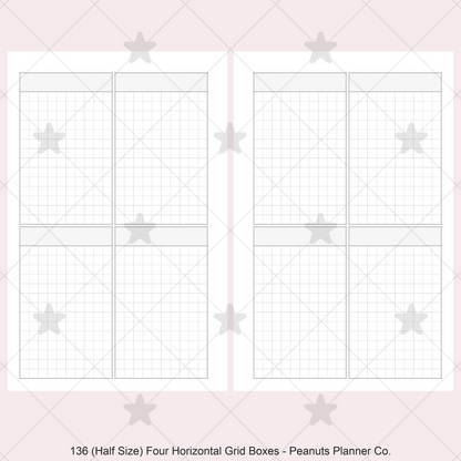 136: Four Vertical Grid Boxes