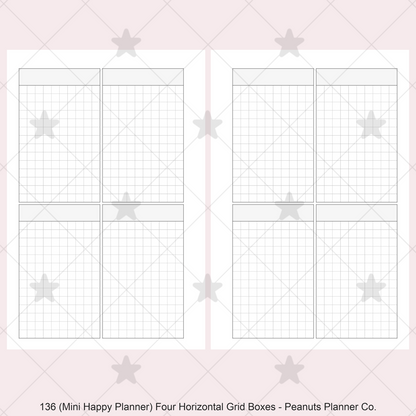 136: Four Vertical Grid Boxes