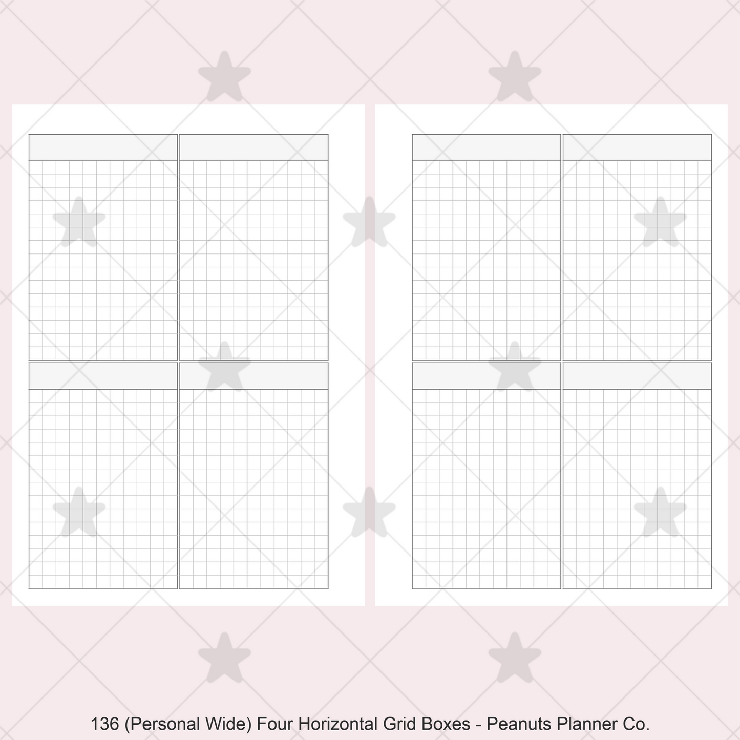 136: Four Vertical Grid Boxes