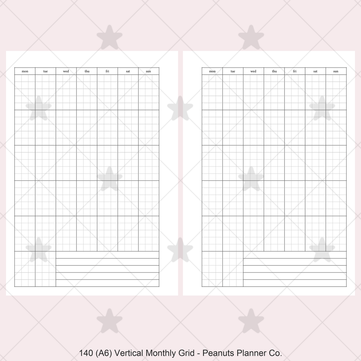 140: Vertical Monthly Mo1P Grid