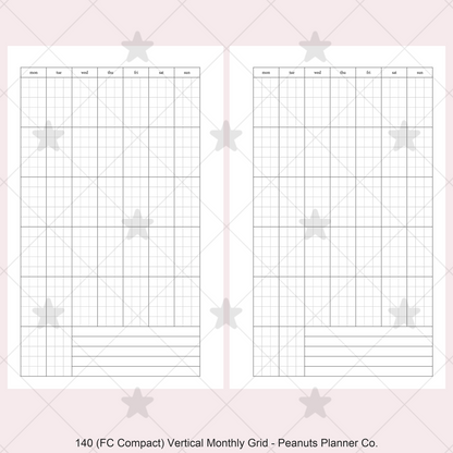 140: Vertical Monthly Mo1P Grid