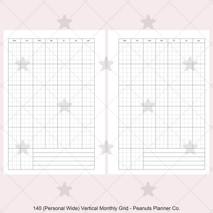 140: Vertical Monthly Mo1P Grid