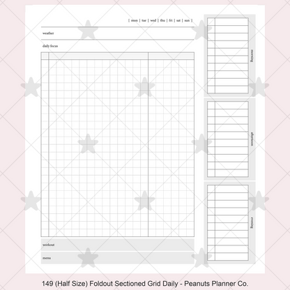 149: Foldout Grid Daily Morning Afternoon Evening Do1P