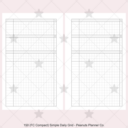 150: Simple Daily Grid w/ Appointments Notes Tasks Categories Do1P