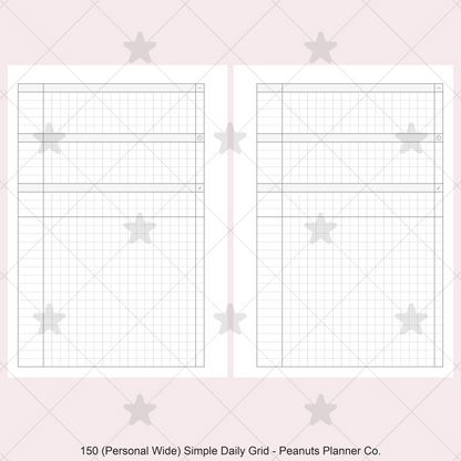 150: Simple Daily Grid w/ Appointments Notes Tasks Categories Do1P