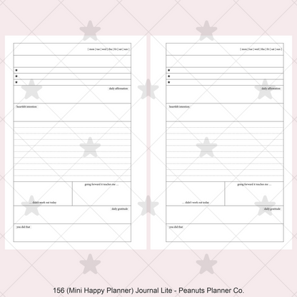 156: Journal LITE w/ Gratitude Daily Affirmation Do1P