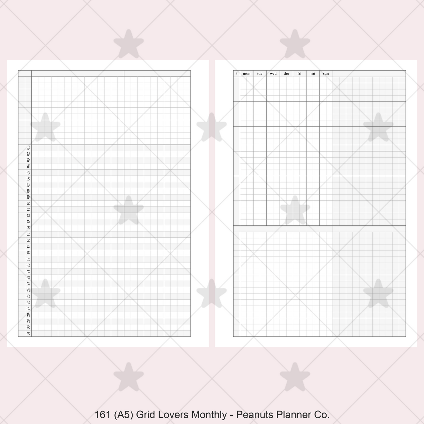 161: Grid Lovers Monthly w/ Daily Habit Tracker Mo2P