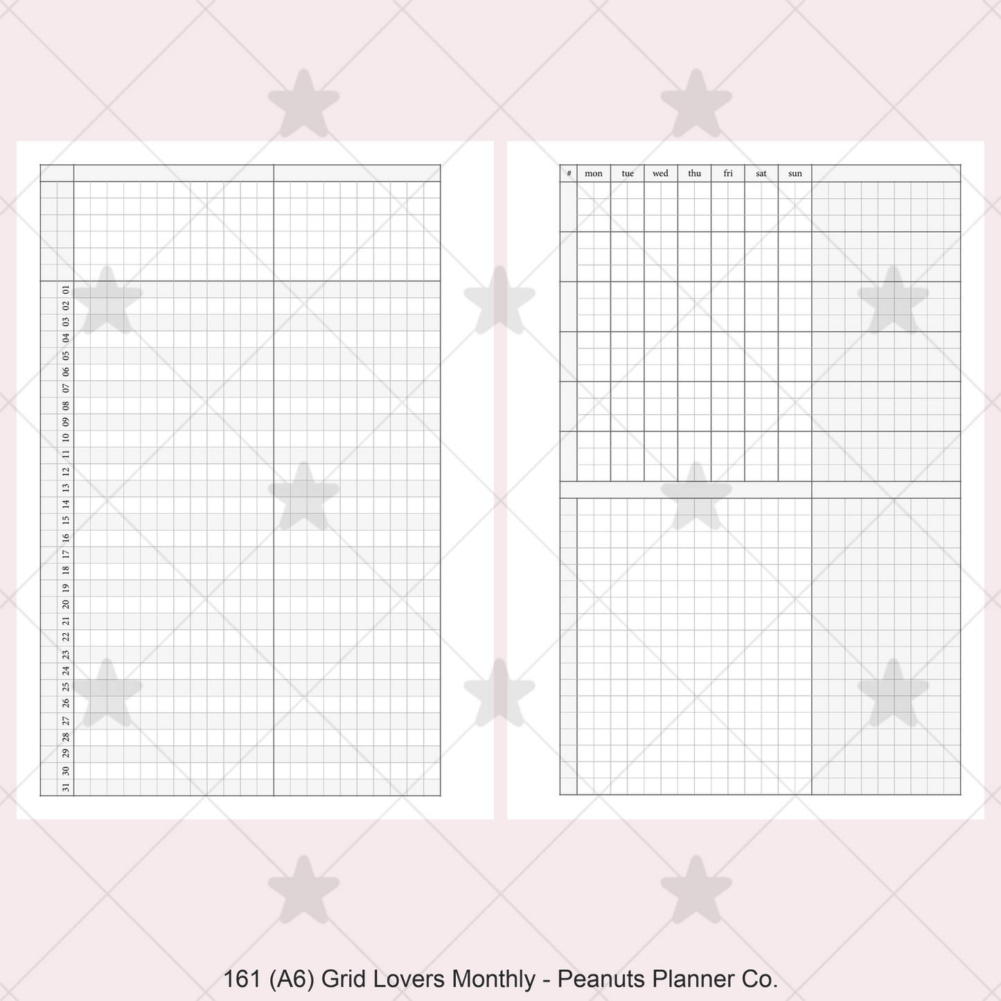 161: Grid Lovers Monthly w/ Daily Habit Tracker Mo2P