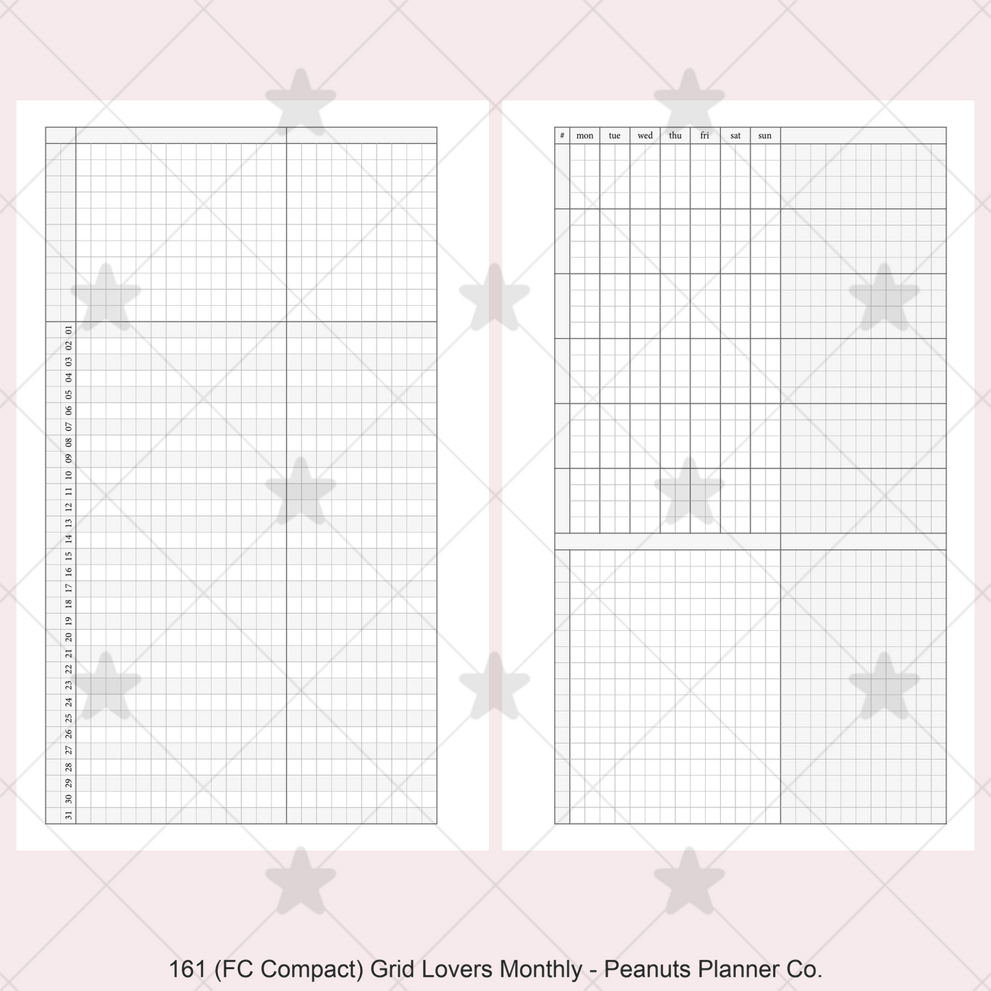 161: Grid Lovers Monthly w/ Daily Habit Tracker Mo2P
