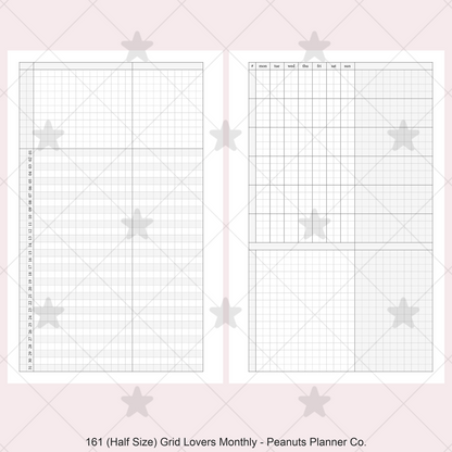 161: Grid Lovers Monthly w/ Daily Habit Tracker Mo2P