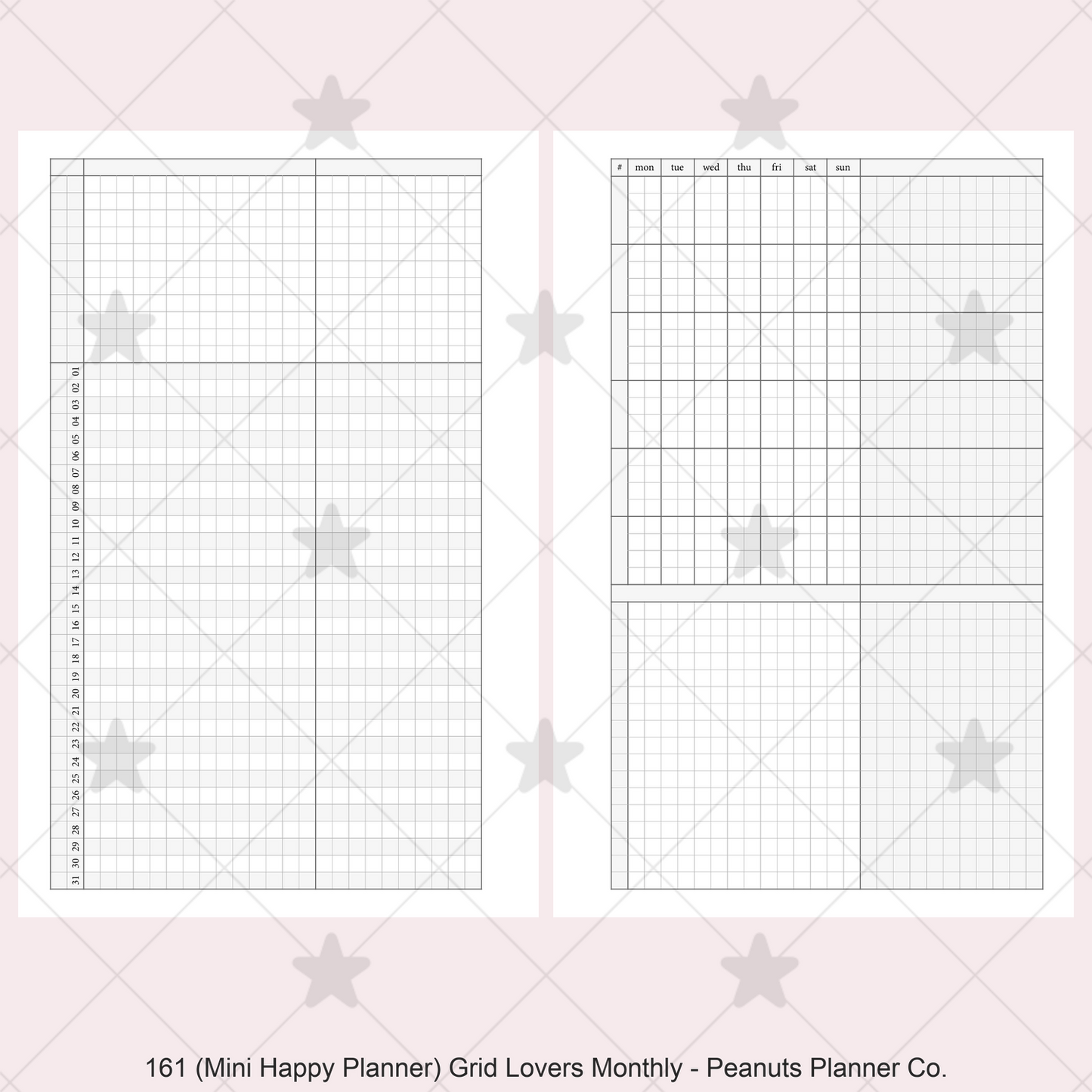 161: Grid Lovers Monthly w/ Daily Habit Tracker Mo2P