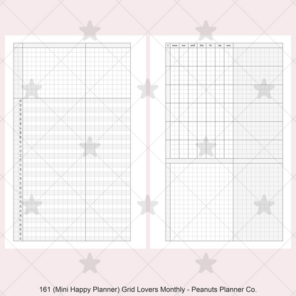 161: Grid Lovers Monthly w/ Daily Habit Tracker Mo2P
