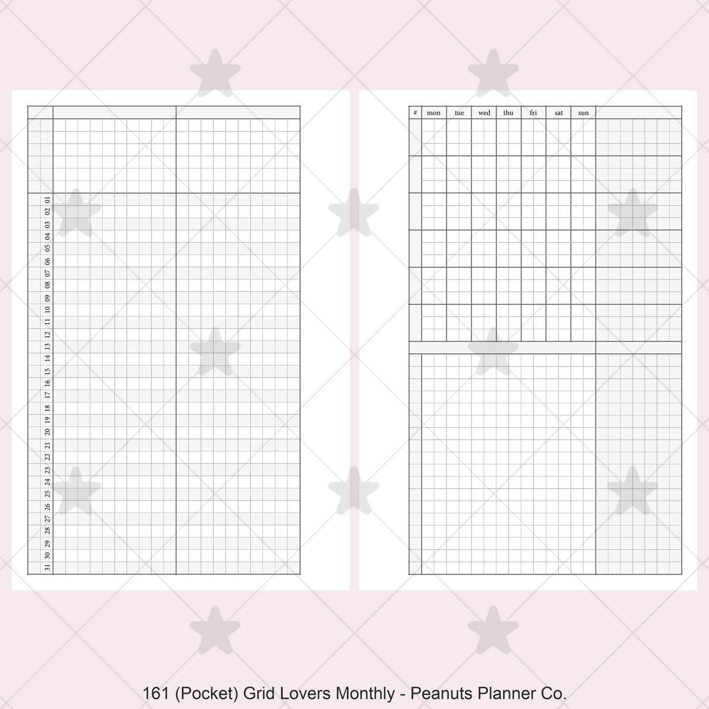 161: Grid Lovers Monthly w/ Daily Habit Tracker Mo2P