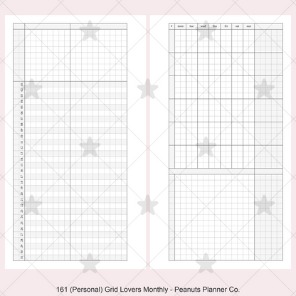 161: Grid Lovers Monthly w/ Daily Habit Tracker Mo2P