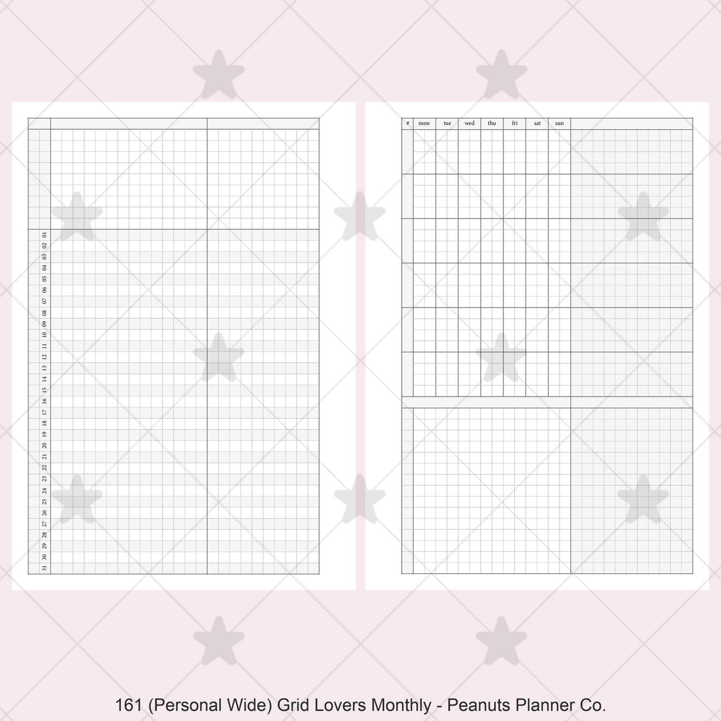 161: Grid Lovers Monthly w/ Daily Habit Tracker Mo2P