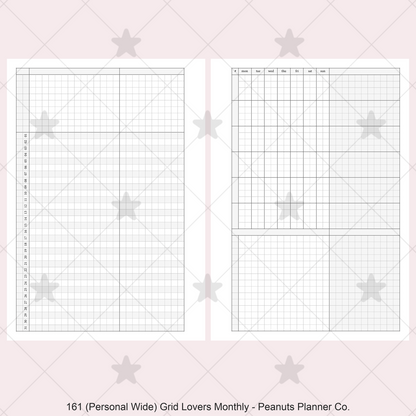 161: Grid Lovers Monthly w/ Daily Habit Tracker Mo2P