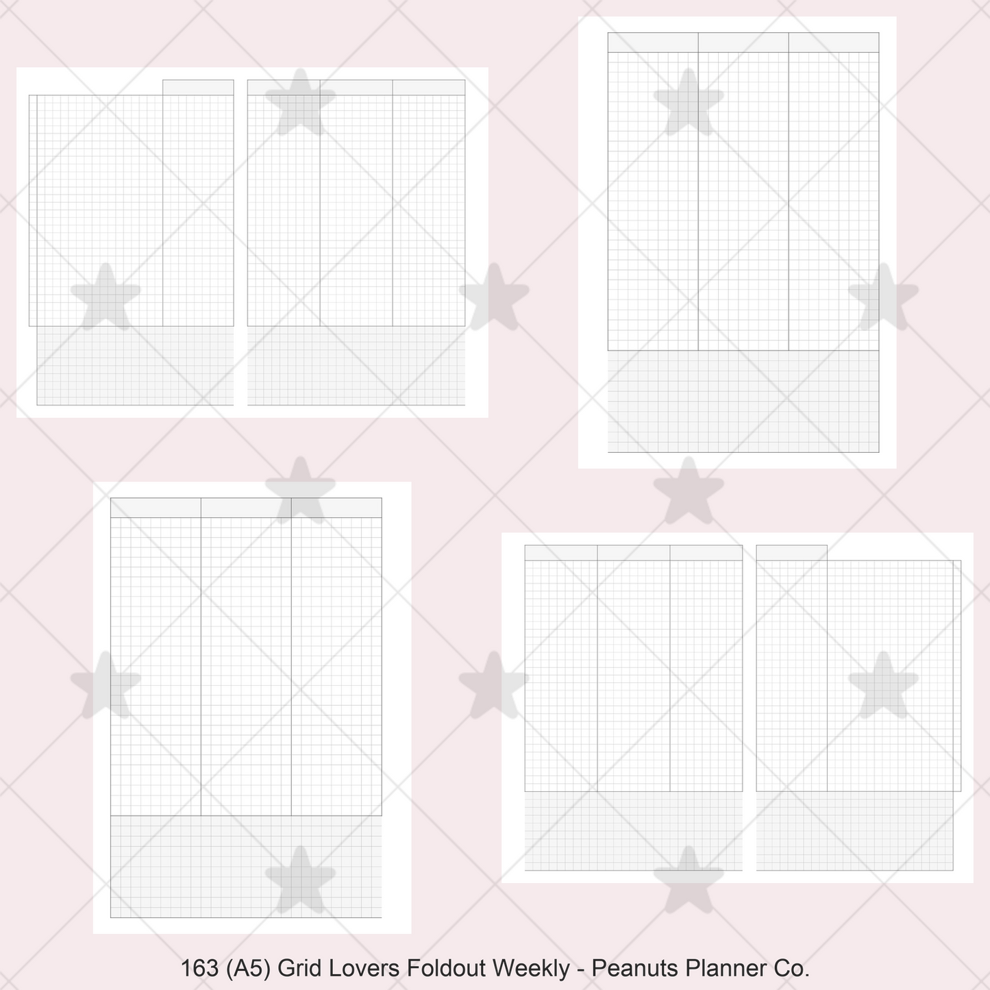 163: Grid Lovers Vertical Foldout Weekly Wo2P
