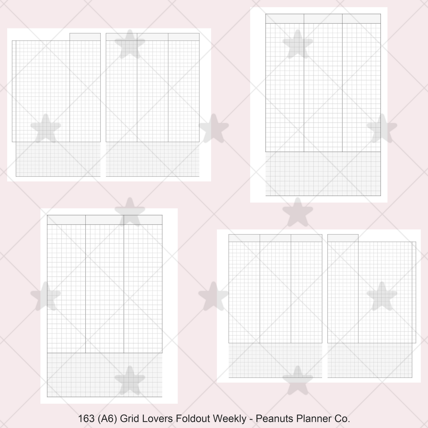 163: Grid Lovers Vertical Foldout Weekly Wo2P