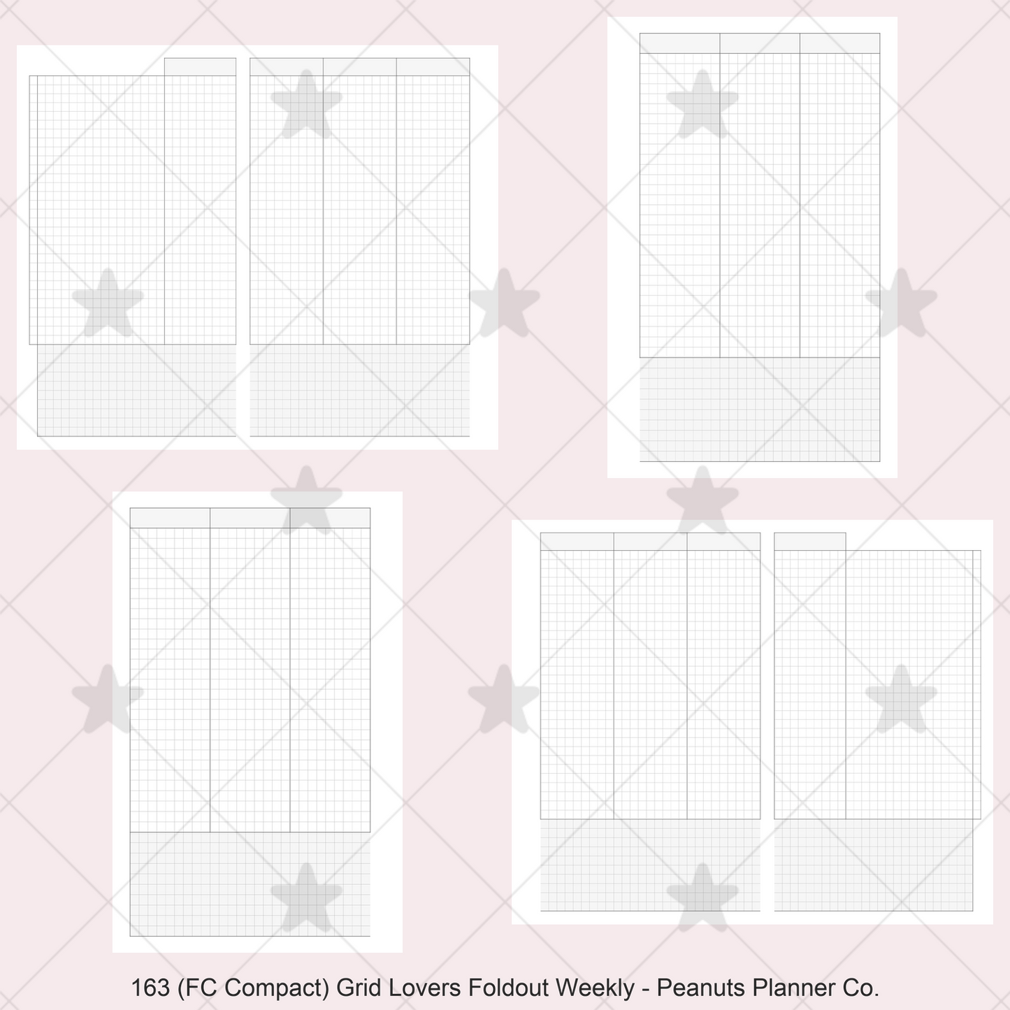 163: Grid Lovers Vertical Foldout Weekly Wo2P