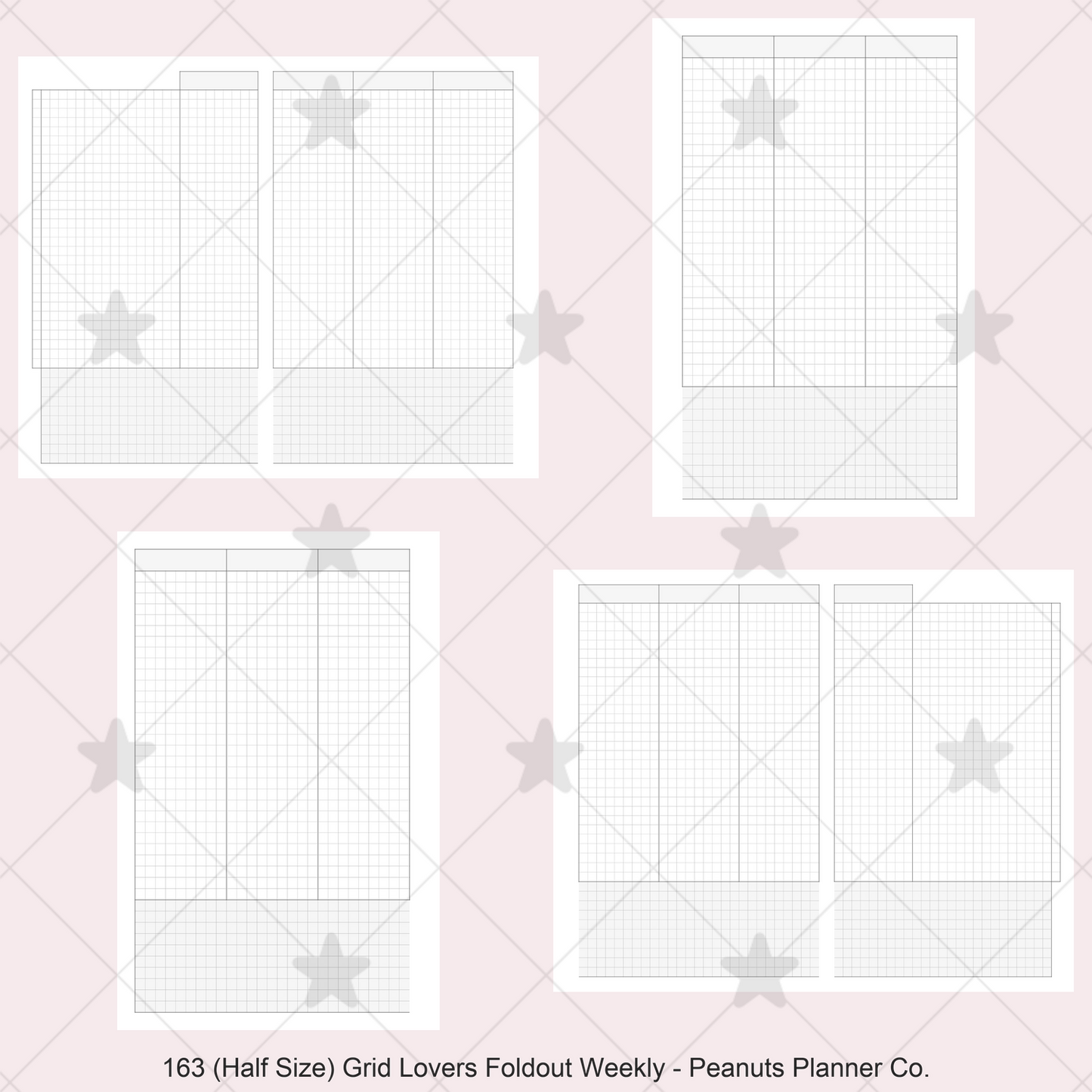 163: Grid Lovers Vertical Foldout Weekly Wo2P