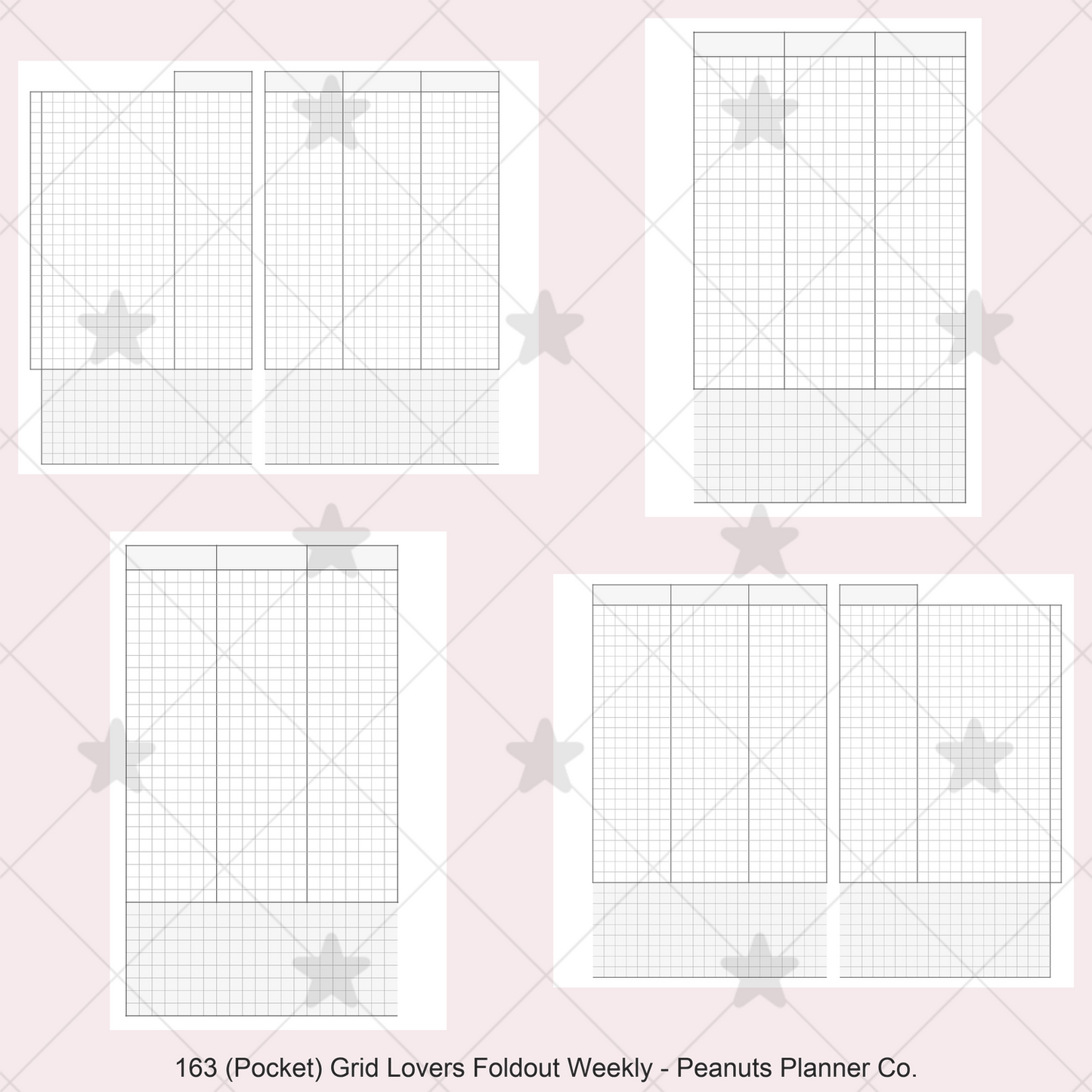 163: Grid Lovers Vertical Foldout Weekly Wo2P