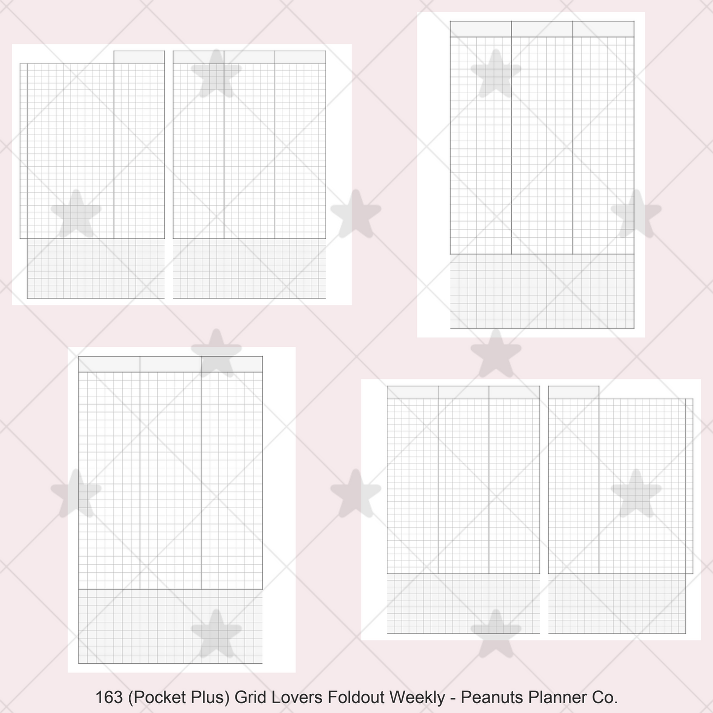 163: Grid Lovers Vertical Foldout Weekly Wo2P