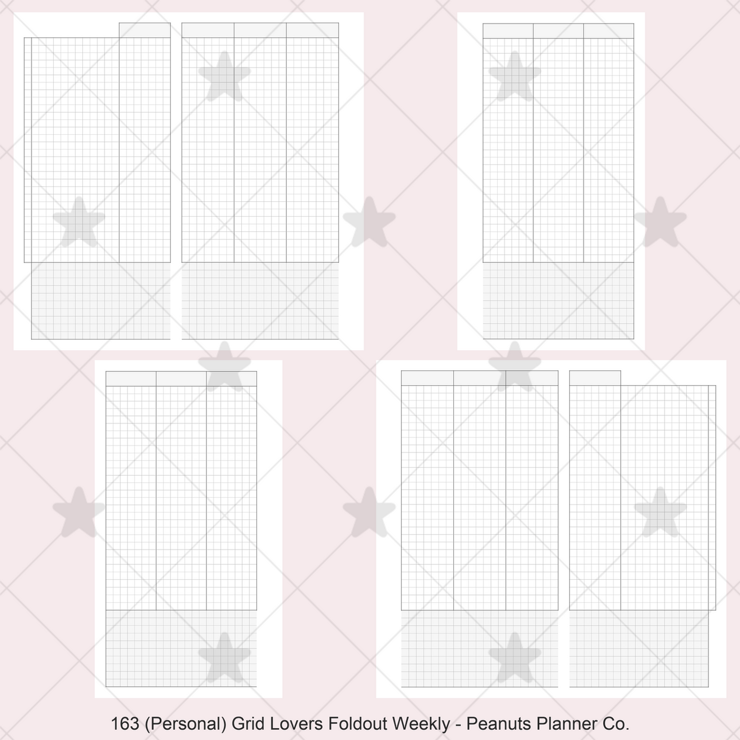 163: Grid Lovers Vertical Foldout Weekly Wo2P