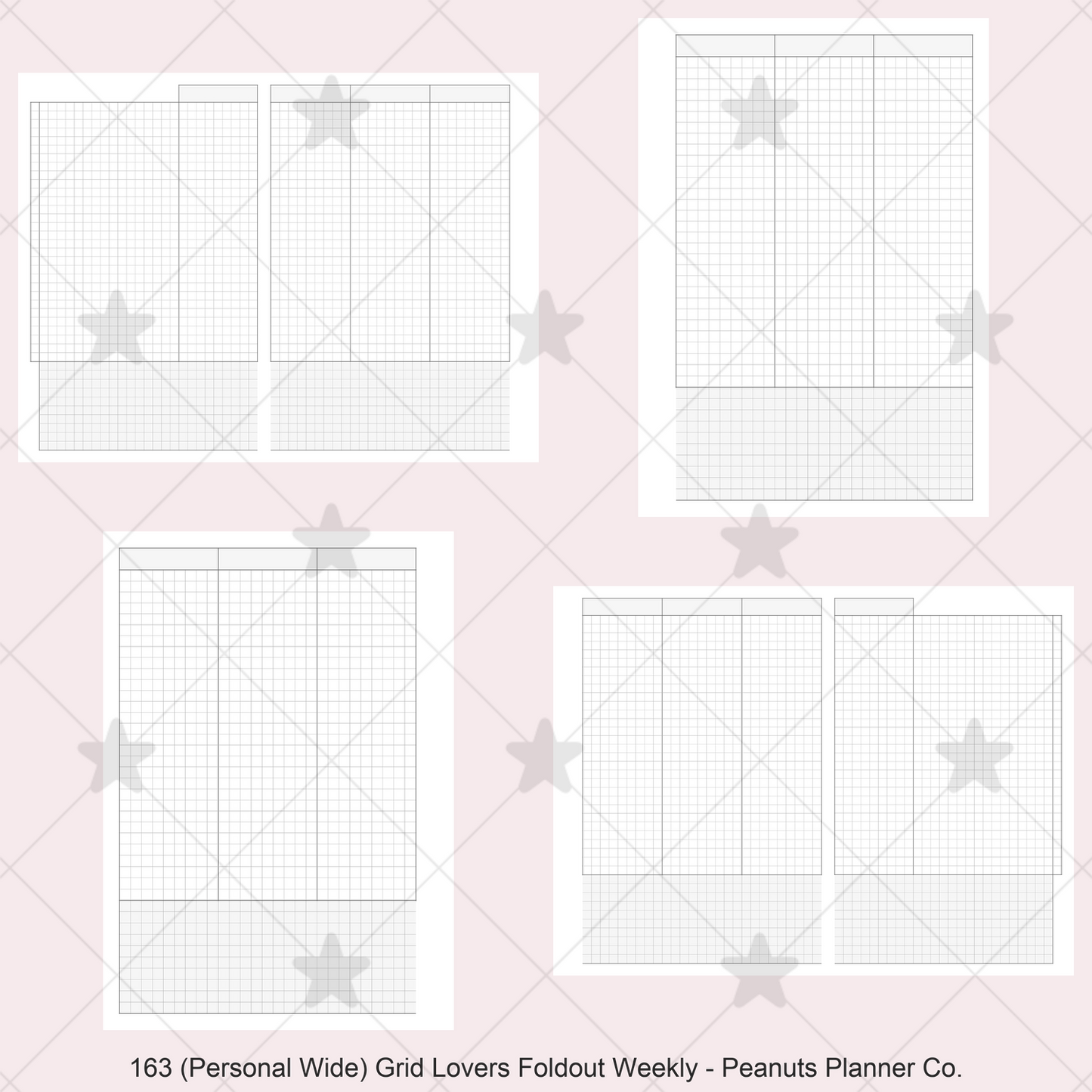 163: Grid Lovers Vertical Foldout Weekly Wo2P