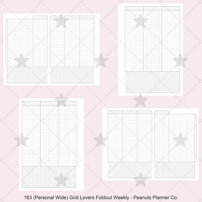 163: Grid Lovers Vertical Foldout Weekly Wo2P