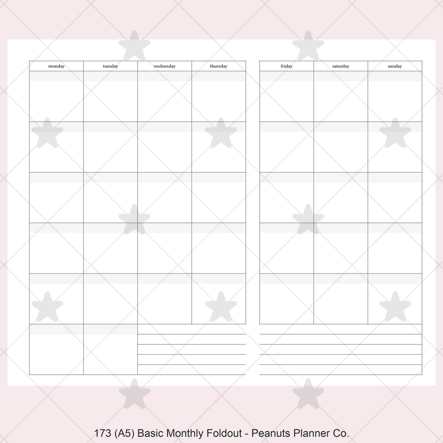 173: Basic Monthly Foldout Mo1P Mo2P