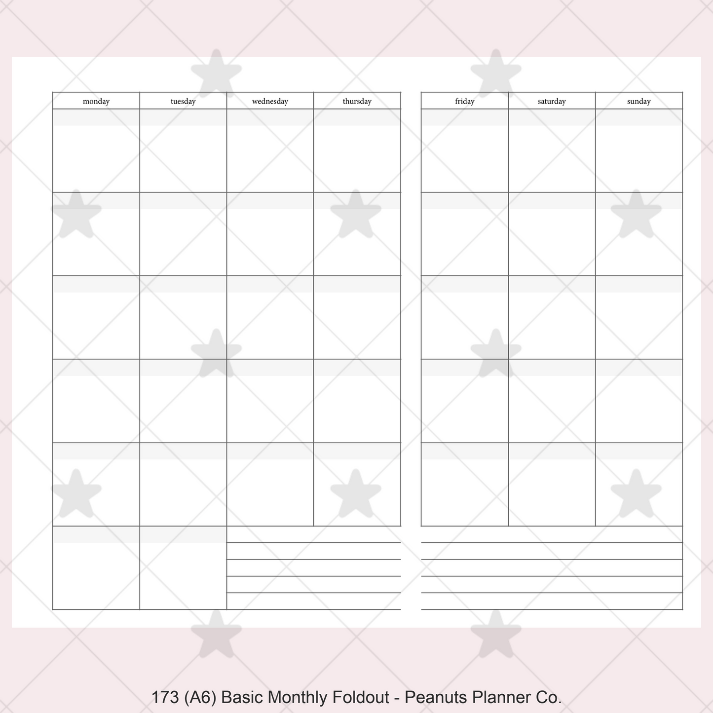 173: Basic Monthly Foldout Mo1P Mo2P
