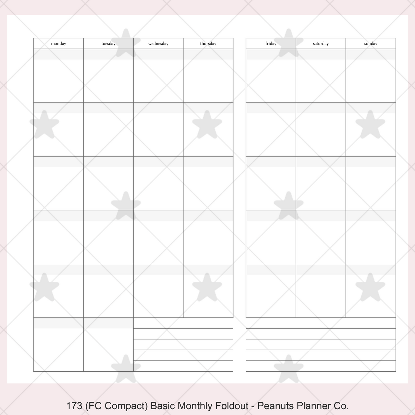 173: Basic Monthly Foldout Mo1P Mo2P