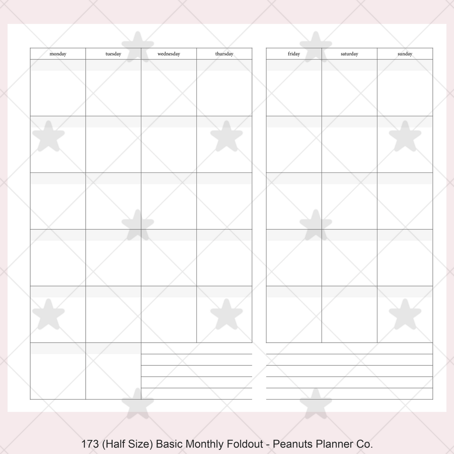 173: Basic Monthly Foldout Mo1P Mo2P