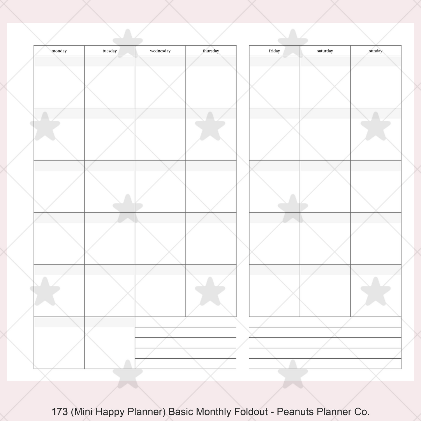 173: Basic Monthly Foldout Mo1P Mo2P