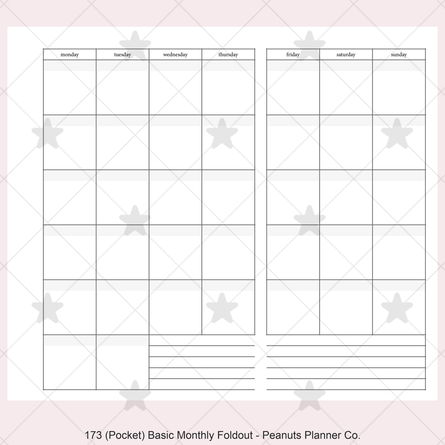 173: Basic Monthly Foldout Mo1P Mo2P