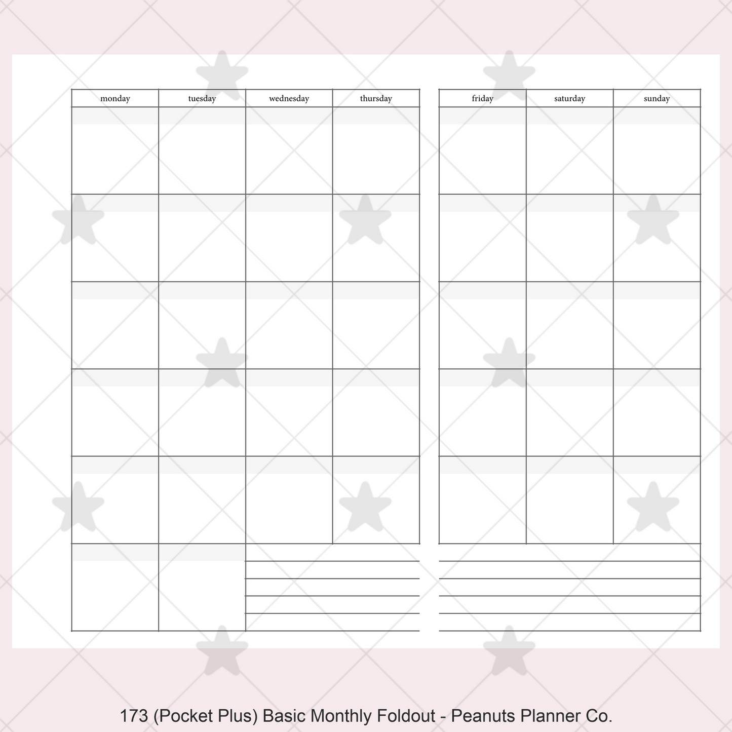 173: Basic Monthly Foldout Mo1P Mo2P