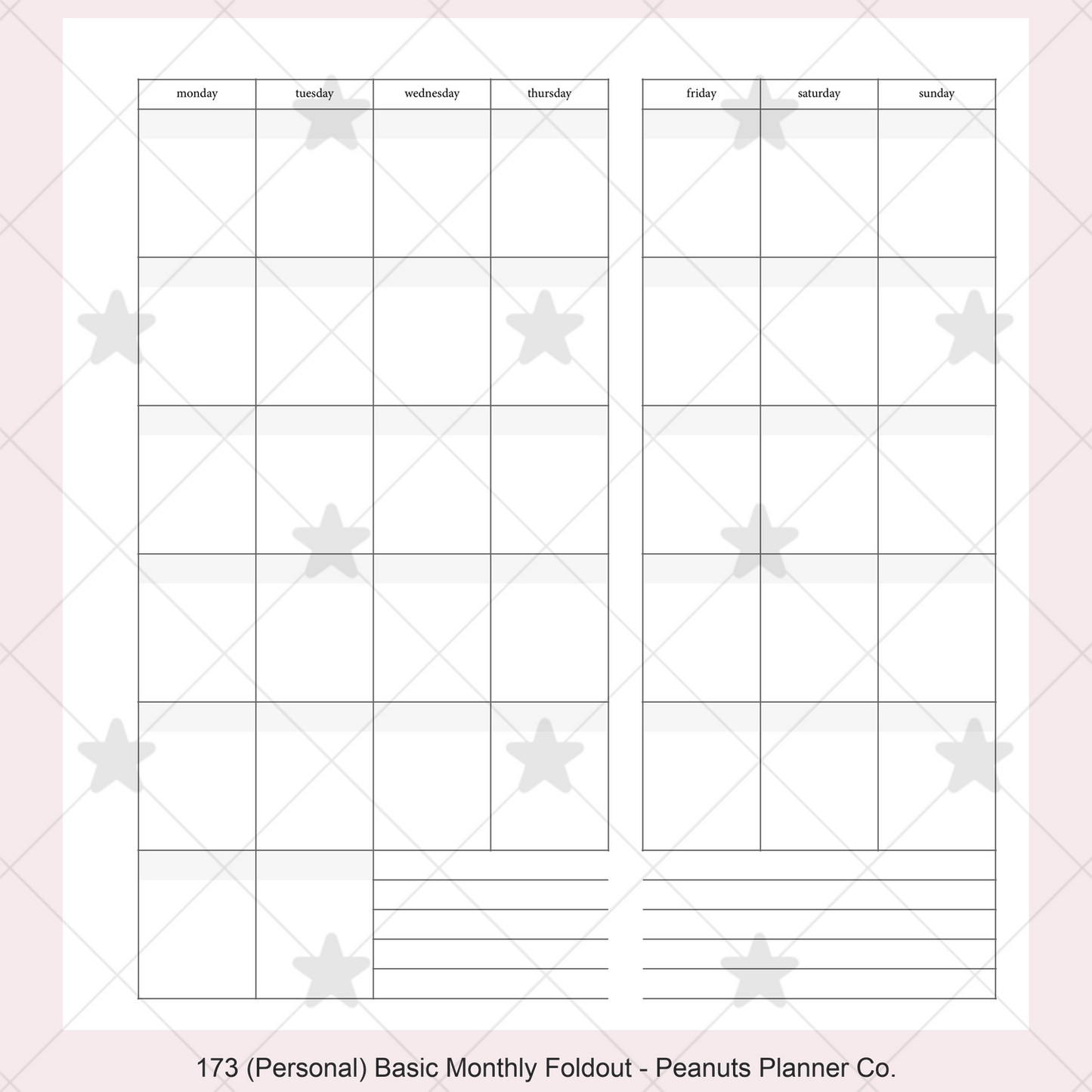 173: Basic Monthly Foldout Mo1P Mo2P