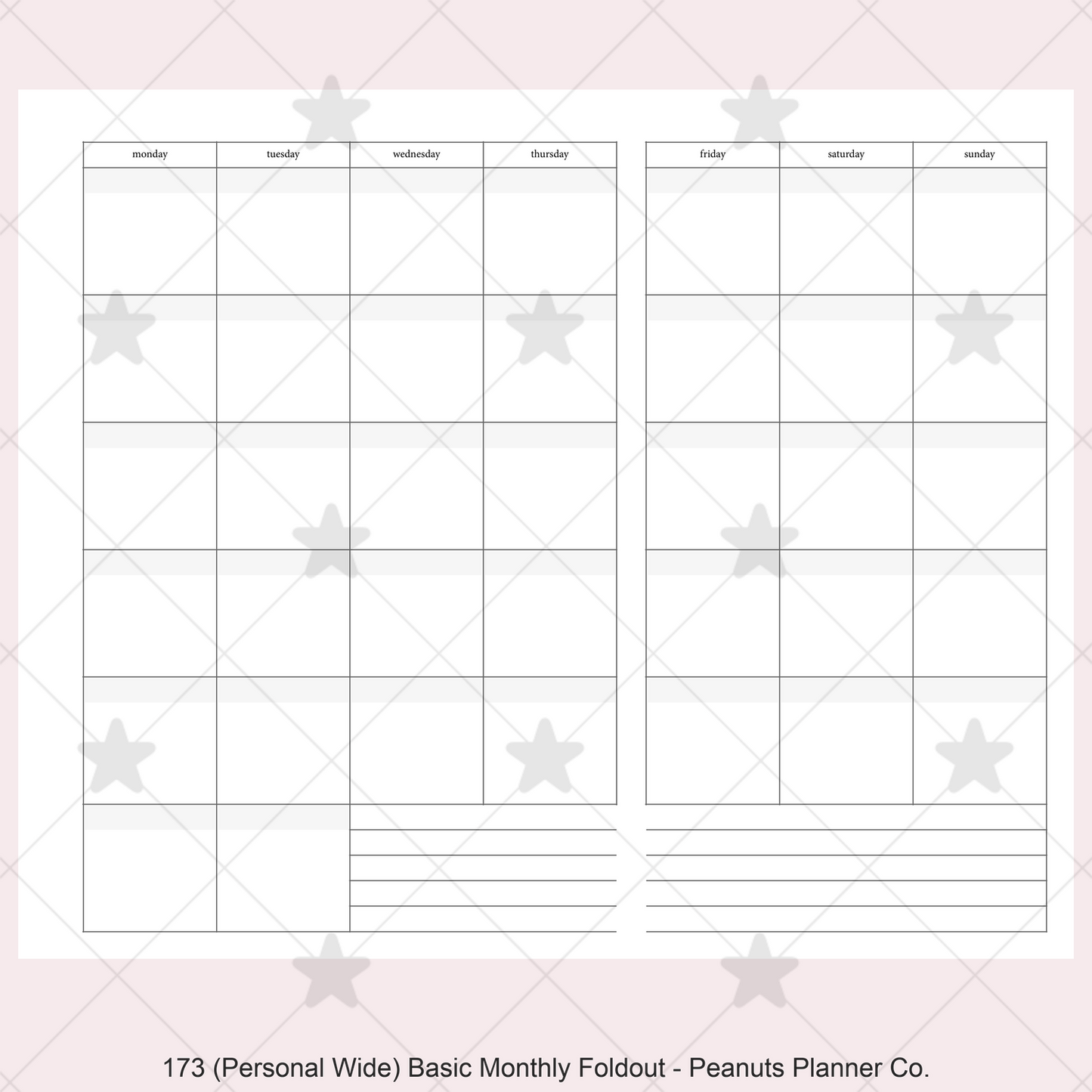 173: Basic Monthly Foldout Mo1P Mo2P
