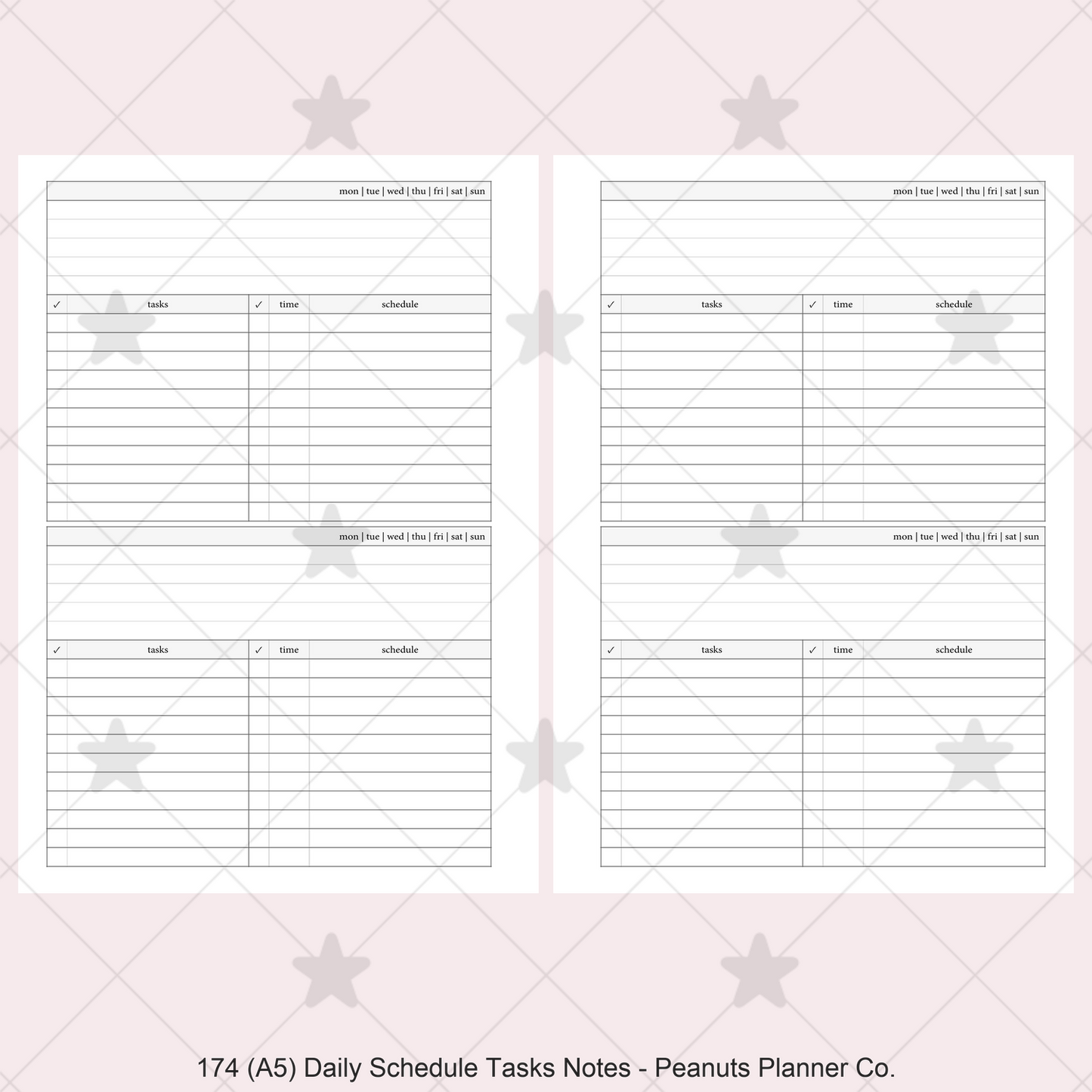 174: Daily w/ Schedule, Tasks, & Notes 2Do1P