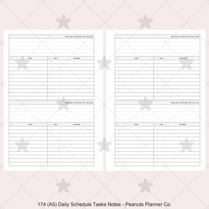 174: Daily w/ Schedule, Tasks, & Notes 2Do1P