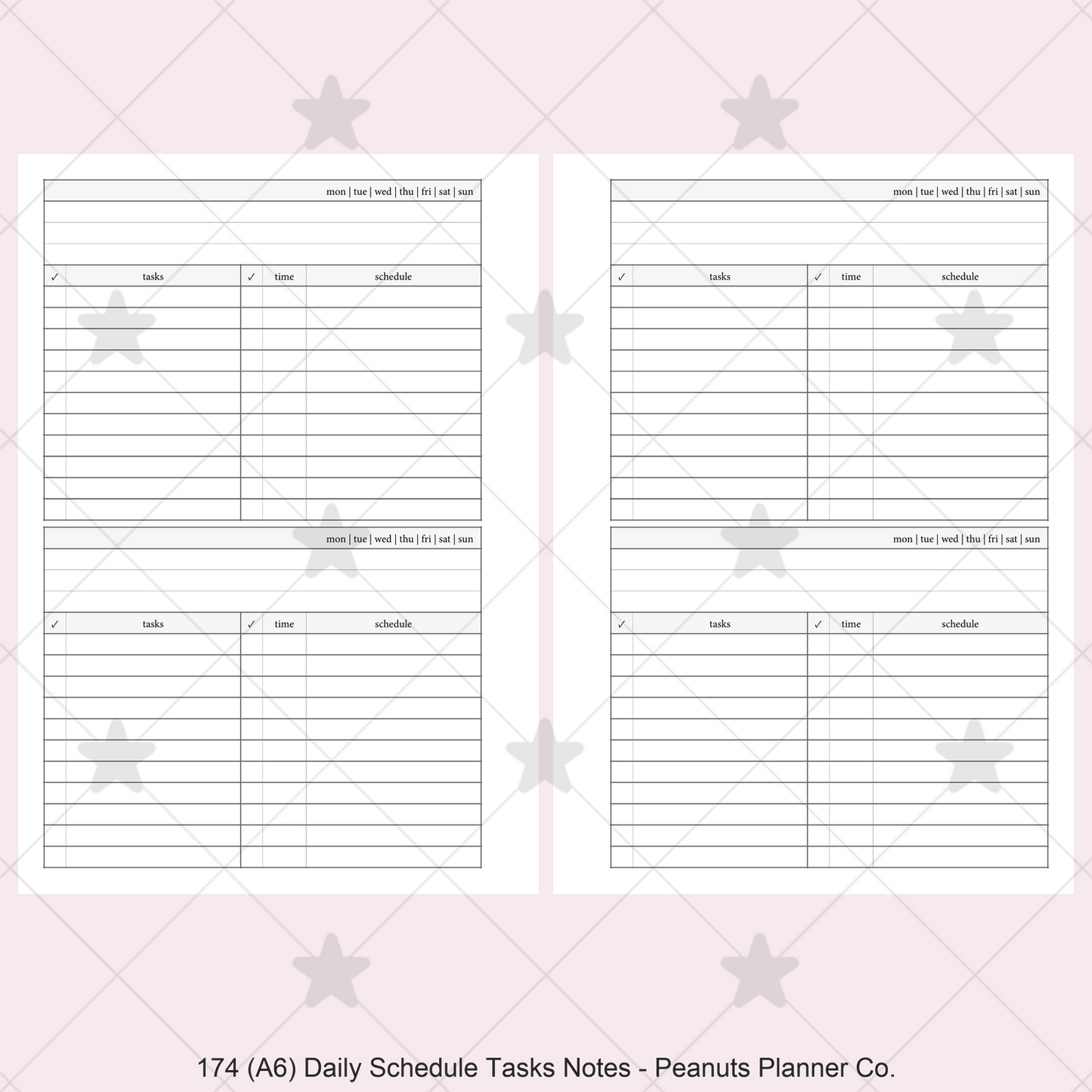 174: Daily w/ Schedule, Tasks, & Notes 2Do1P