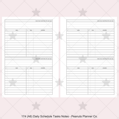 174: Daily w/ Schedule, Tasks, & Notes 2Do1P