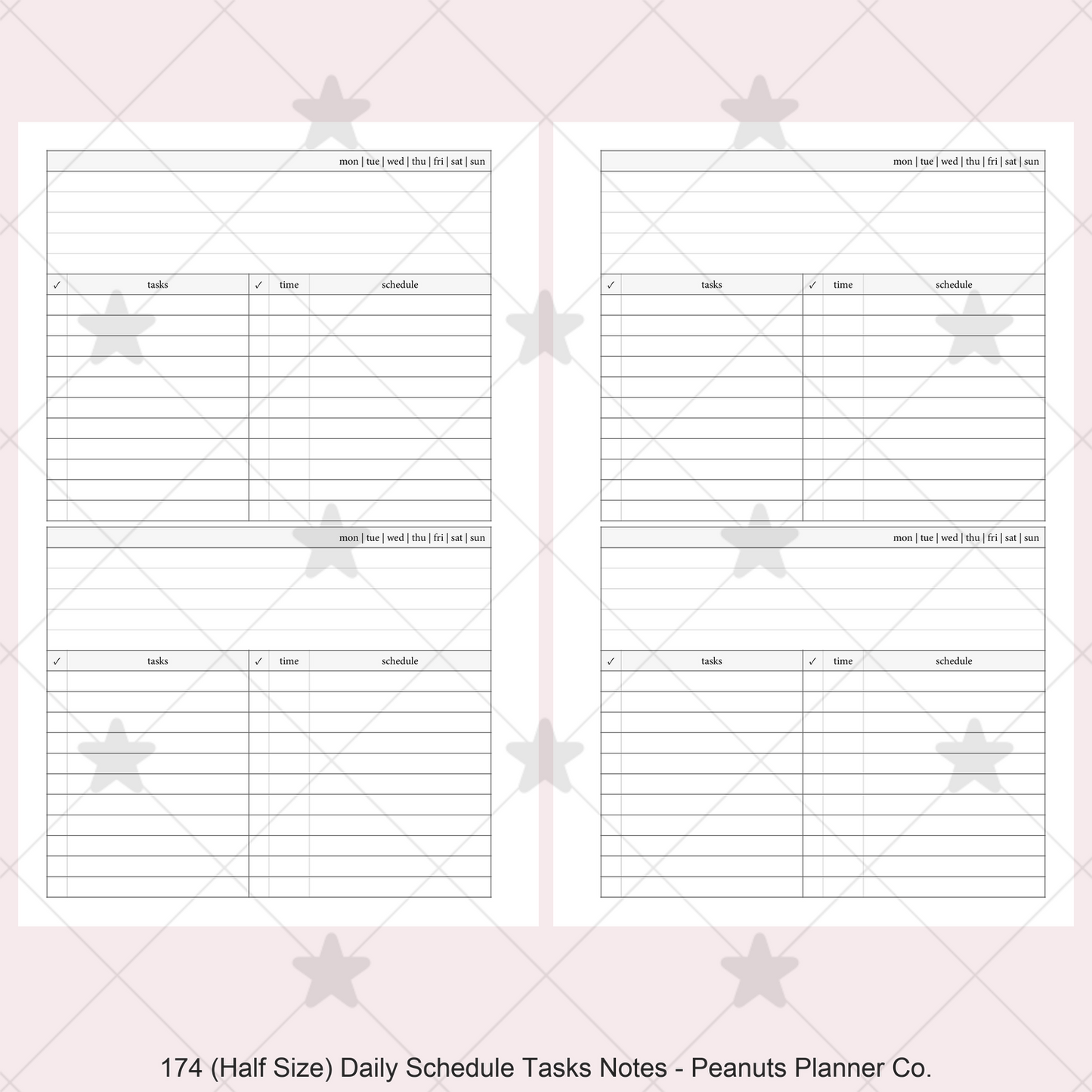 174: Daily w/ Schedule, Tasks, & Notes 2Do1P