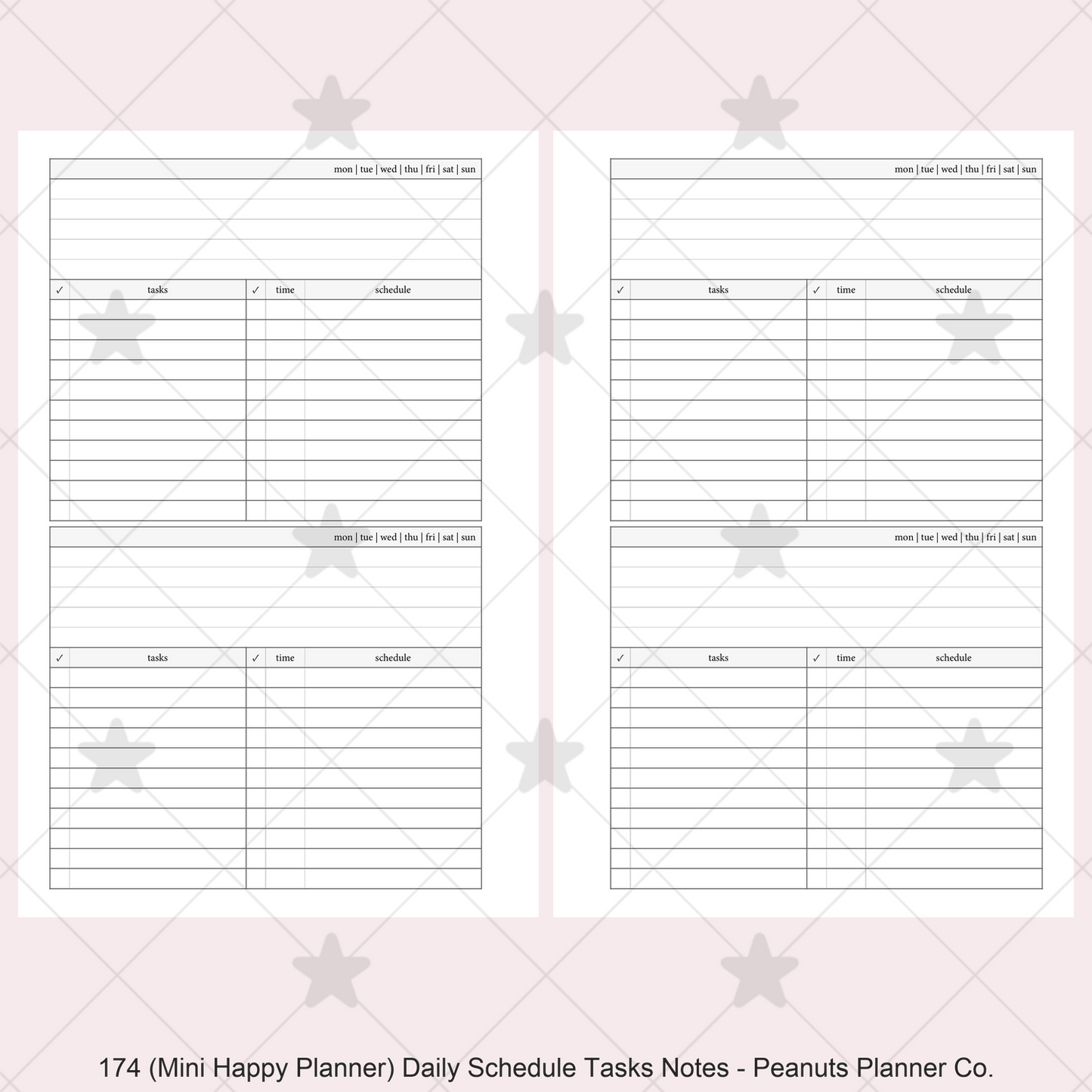 174: Daily w/ Schedule, Tasks, & Notes 2Do1P