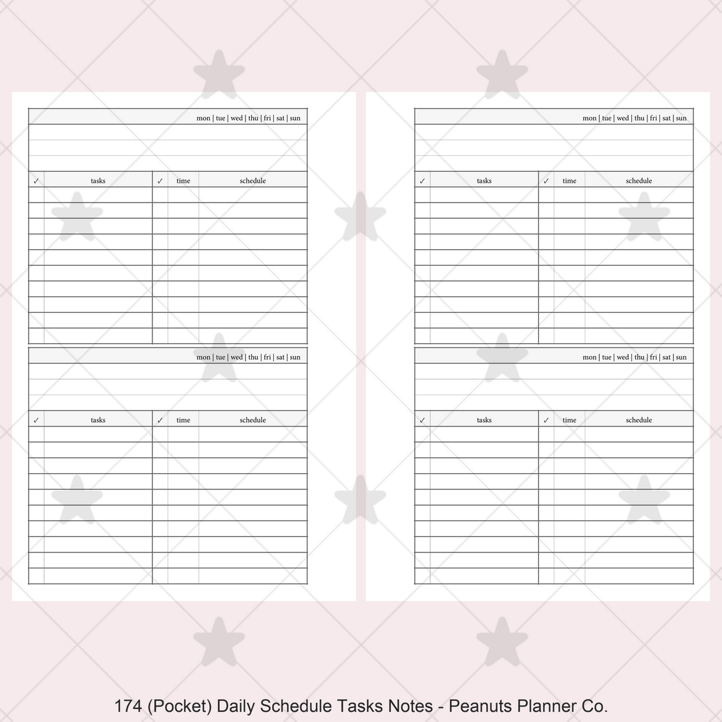 174: Daily w/ Schedule, Tasks, & Notes 2Do1P