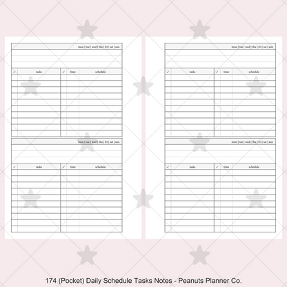 174: Daily w/ Schedule, Tasks, & Notes 2Do1P